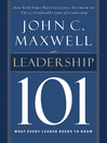 Leadership 101 (eBook): What Every Leader Needs to Know